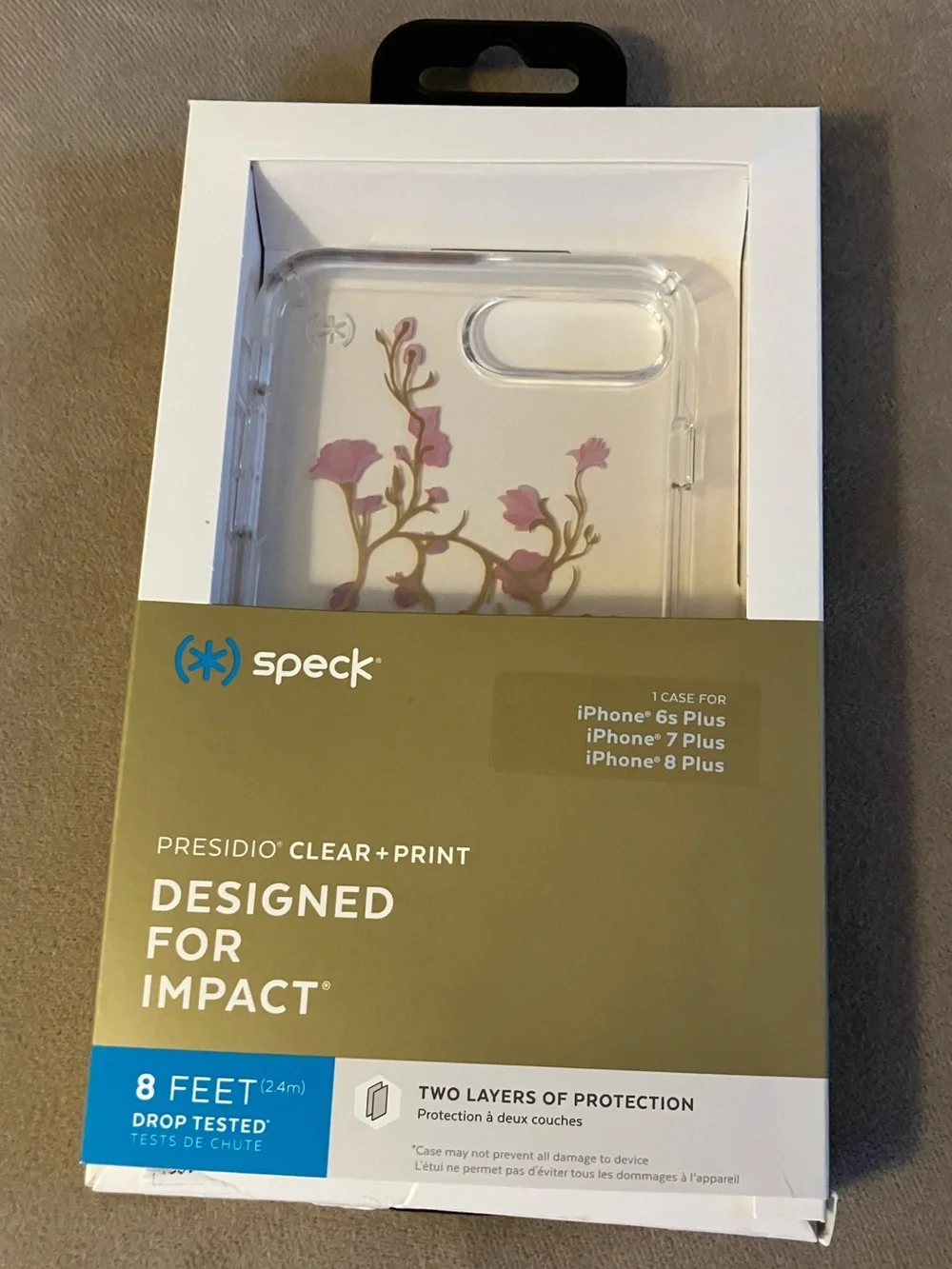 NIB Speck Presidio clear floral iPhone case